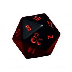 Heavy Metal Black and Red D20 Dice Set for Dungeons & Dragons