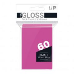 PRO-Gloss 60ct Small Deck Protector® sleeves: Bright Pink