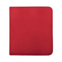 Vivid 12-Pocket Zippered PRO-Binder: Red