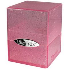Satin Cube - Glitter Pink