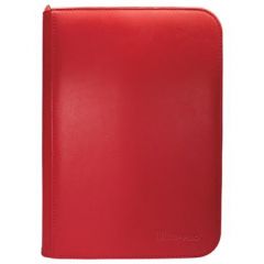 Vivid 4-Pocket Zippered PRO-Binder: Red