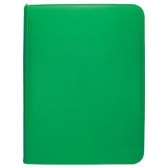 Vivid 9-Pocket Zippered PRO-Binder:  Green