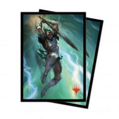 "MTG War of the Spark"  Gideon Blackblade Standard Deck Protector sleeves 100ct for Magic: The Gathering