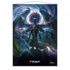 Stained Glass Planeswalkers Wall Scroll Nicol Bolas for Magic