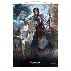 Stained Glass Planeswalkers Wall Scroll Teferi  for Magic