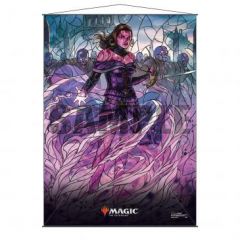 Stained Glass Planeswalkers Wall Scroll Liliana for Magic