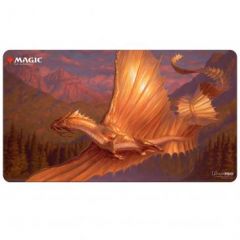 Adventures in the Forgotten Realms Playmat V2 featuring Adult Gold Dragon for Magic: The Gathering