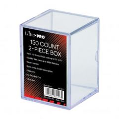 2-Piece 150 Count Clear Card Storage Box