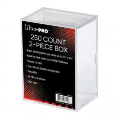 2-Piece 250 Count Clear Card Storage Box