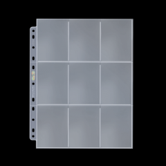 9-Pocket Silver Series Page for Standard Size Cards (11-Holes)