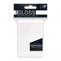 PRO-Gloss 50ct Standard Deck Protector® sleeves: White