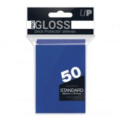 PRO-Gloss 50ct Standard Deck Protector® sleeves: Blue