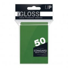 PRO-Gloss 50ct Standard Deck Protector® sleeves: Green