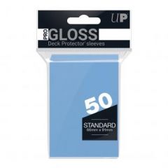 PRO-Gloss 50ct Standard Deck Protector® sleeves: Light Blue