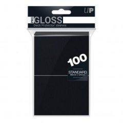 PRO-Gloss 100ct Standard Deck Protector® sleeves: Black