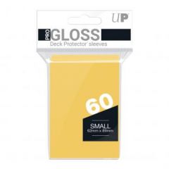 PRO-Gloss 60ct Small Deck Protector® sleeves: Yellow