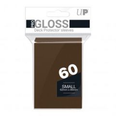 PRO-Gloss 60ct Small Deck Protector® sleeves: Brown