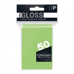 PRO-Gloss 50ct Standard Deck Protector® sleeves: Lime Green