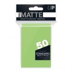 PRO-Matte 50ct Standard Deck Protector® sleeves: Lime Green
