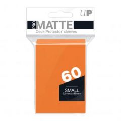 PRO-Matte 60ct Small Deck Protector® sleeves: Orange