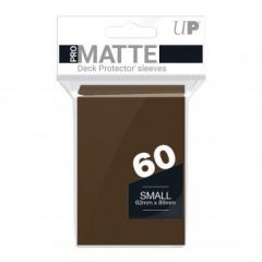 PRO-Matte 60ct Small Deck Protector® sleeves: Brown