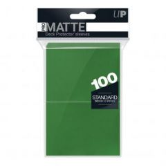 PRO-Matte 100ct Standard Deck Protector® sleeves: Green