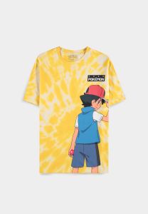 Pokémon - Ash and Pikachu - Digital Printed Men's Short Sleeved T-shirt - S  II